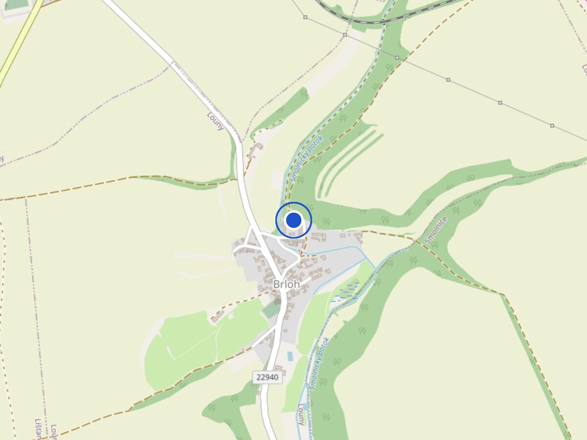 Mapa s umístěním adresy Smolnice 208, 439 14 Smolnice